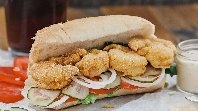 A po' boy (also po-boy, po boy or poor boy) is a traditional sandwich from Louisiana. It almost always consists of meat, which is usually roast beef o...
